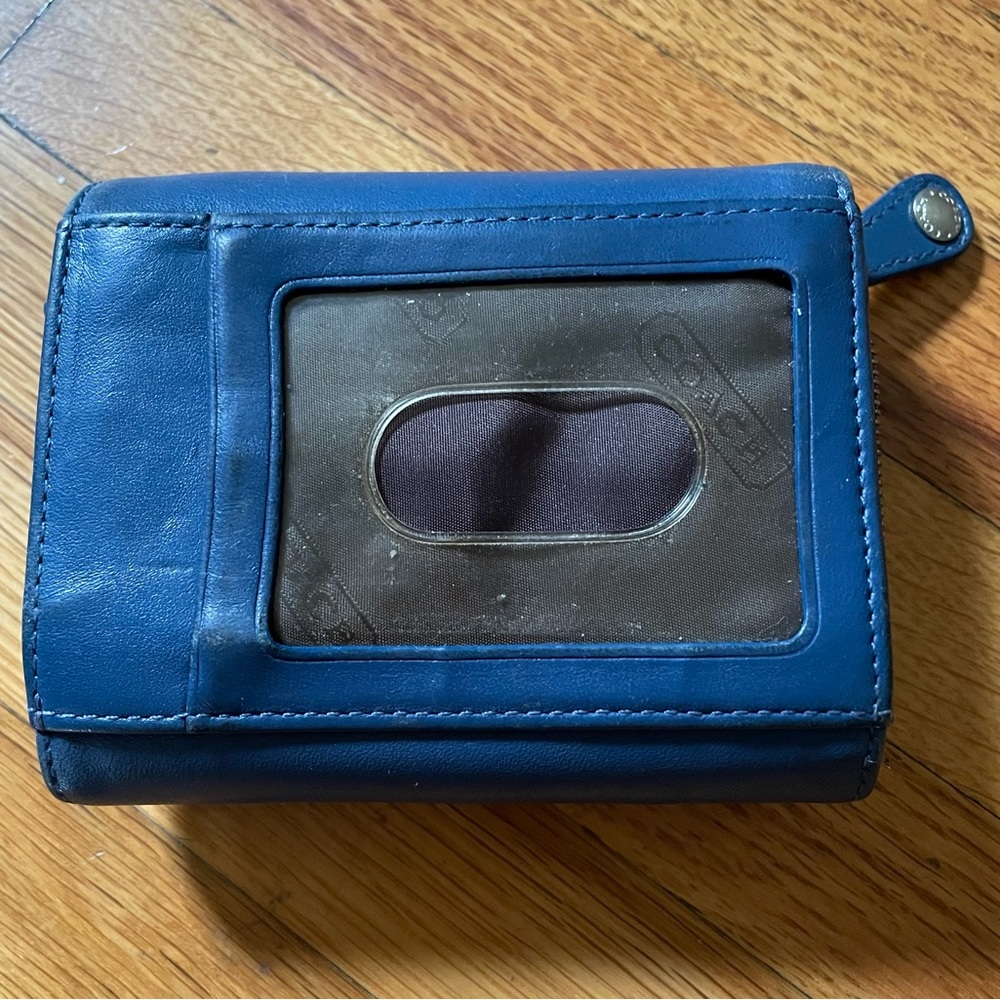 ***Sale***Coach Slate Blue Bag No L29-7776 With Matching Wallet Org $128 - Picture 11 of 14